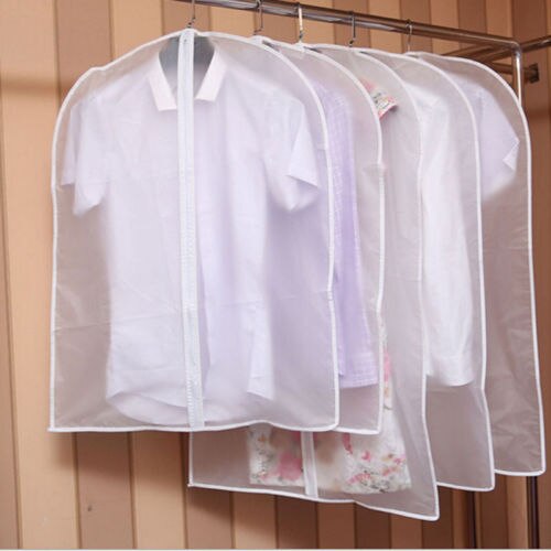 Transparent Wardrobe Storage Bags Cloth Hanging Garment Suit Coat Dust Cover