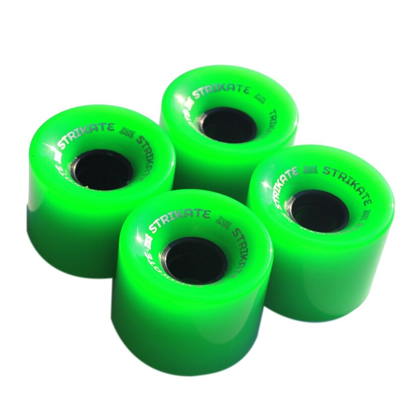 Strike – roues de Skateboard en PU 60x45mm, 4 pièces/ensemble: Yellow