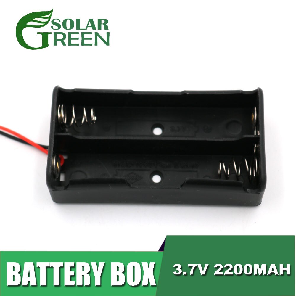 18650 Battery Holder 1 2 3 4 Connector Storage Case Box With Wire Cable Series Parallel connection 3.7V 18650 Lithium Battery: 2P Series