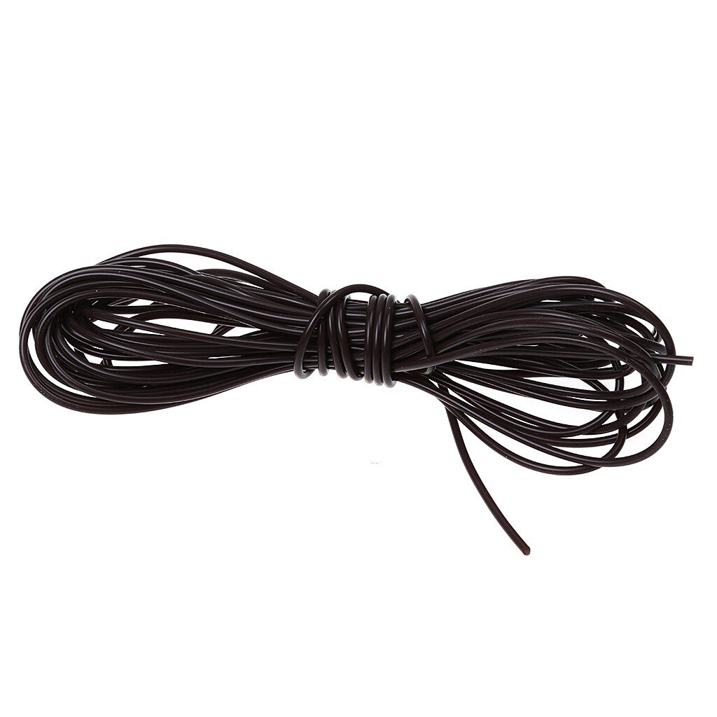 5m Silicone Rig Tube tubo Sleeve Fishing Lines Rig Sleeves For Carp Fishing Accessories plate - forme de tubes: Brown