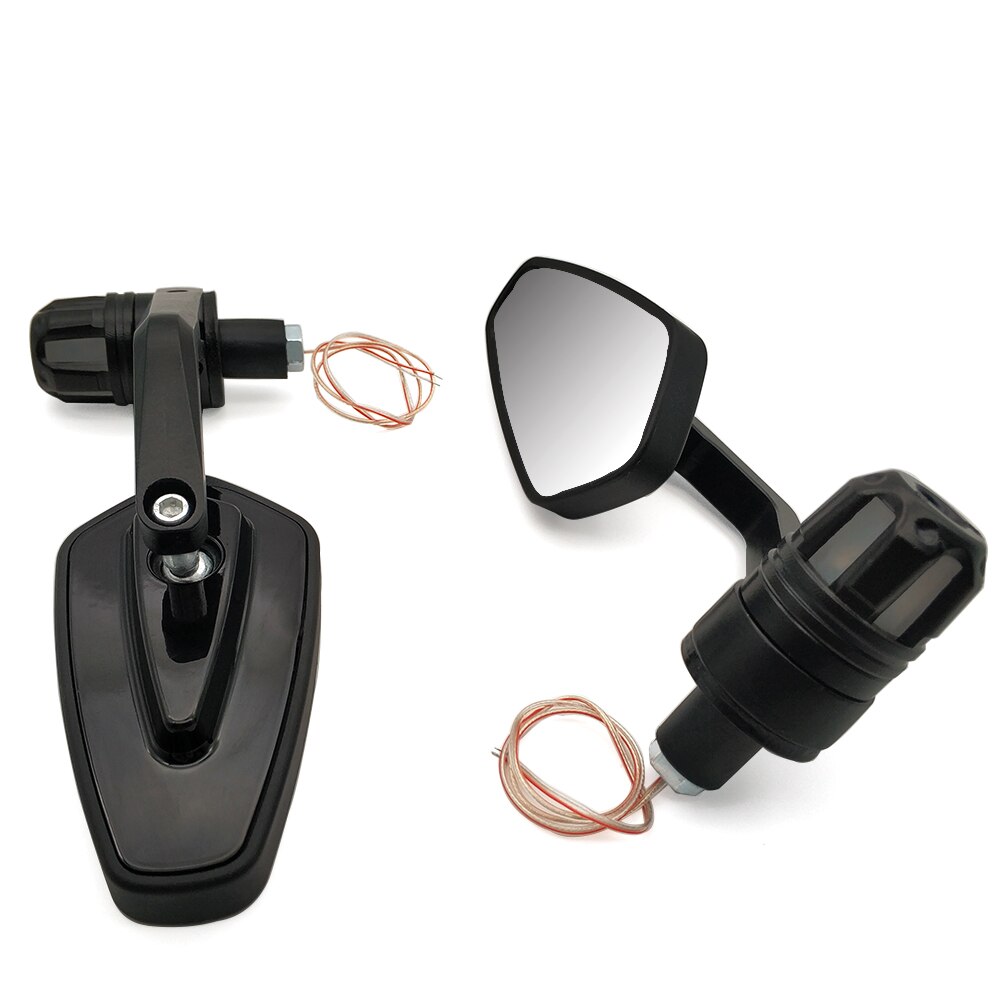 Motorrad griff spiegel mit Wiederum FÜHRTE signal licht Für DUCATI HYPERMOTARD 821 939 SP Hypermotard 950 / 950 SP: Black