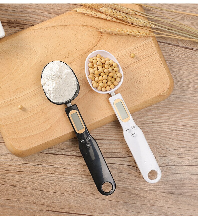 Draagbare Elektronische Lcd Maatlepels Koffie Suiker Gram Schaal Lepel Maatbeker Keuken Schalen Voor Keuken Bakken