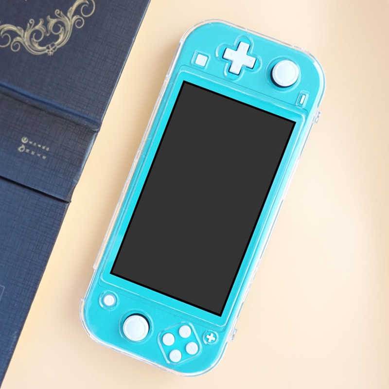 Capa protetora para nintendo switch lite, case de proteção transparente para console