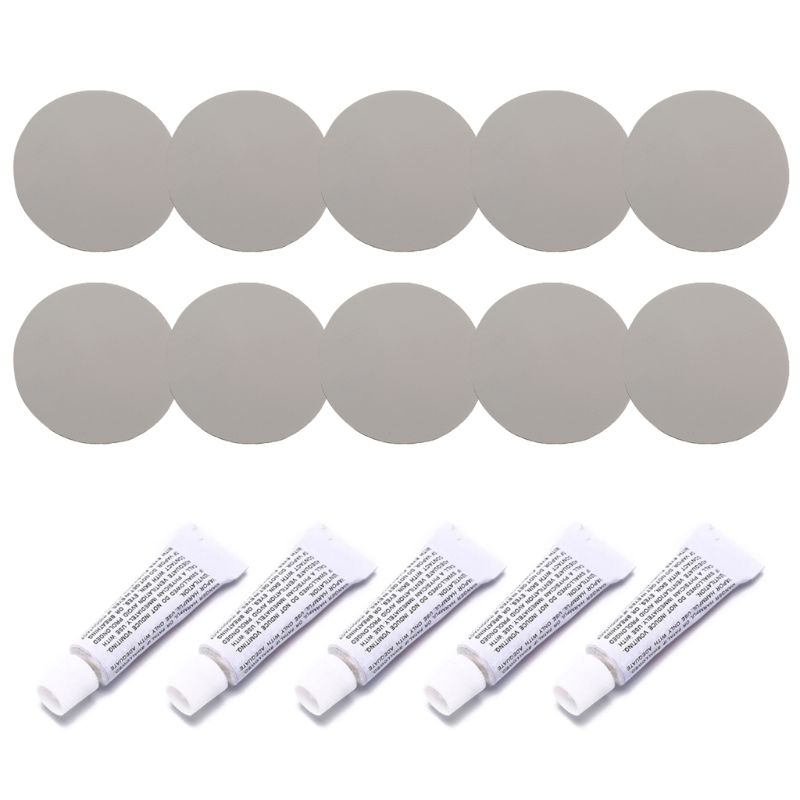 5 Set Inflatable Boat Repair Kit PVC Material Adhesive Patches for Waterbed Sofa