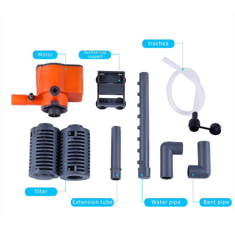 3 In 1 Aquarium Internal Filter Oxygen Submersible Pump Helps To Stable Water Large Oxygen Content Save Energy