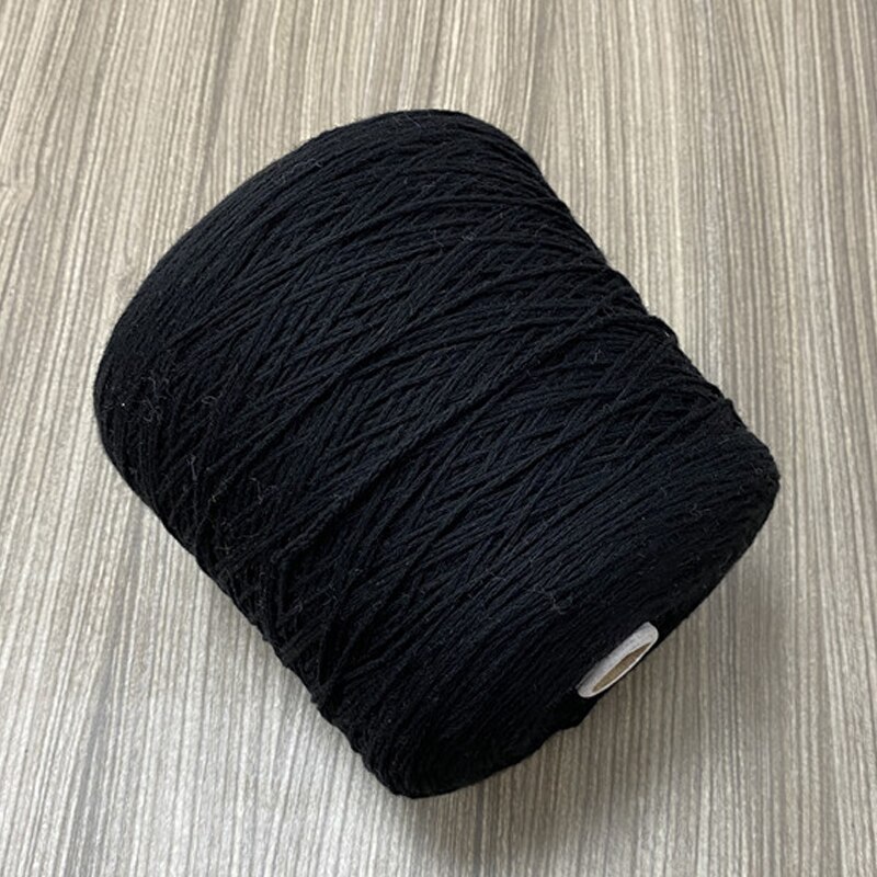 500G Wol Garen Voor Breien Wit Zwart Kleur Kasjmier Garen Haak Hand Weven Angora Garen Gebreide Sjaal Hoed Trui draad ZL59: Black