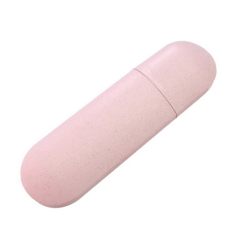 Estuche de cosméticos portátil organizador de baño para cepillo de dientes soporte de cepillo de dientes eléctrico cápsula cosmética estuche de viaje organizador: B3     Pink