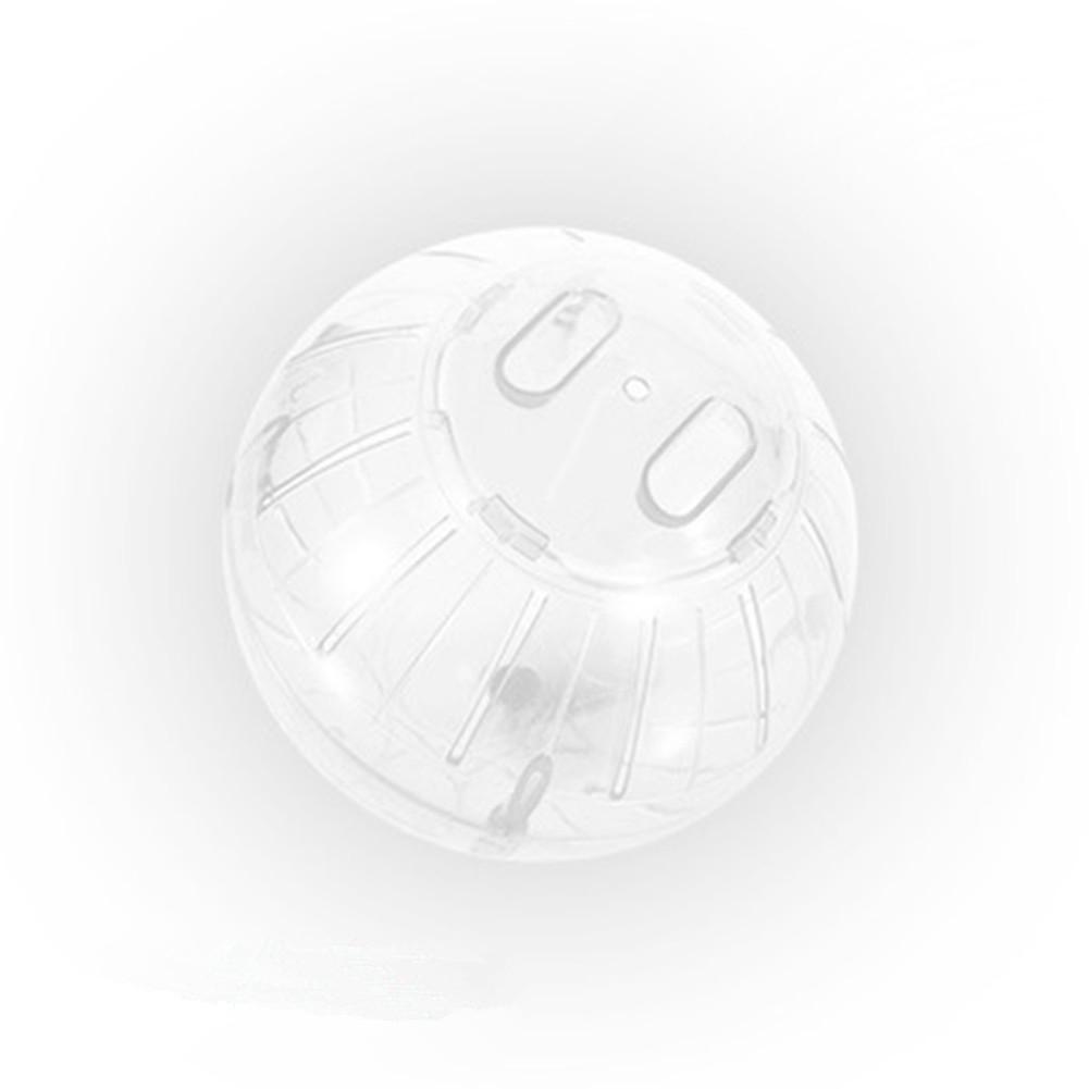 Juguetes Para Perros bolas interactivas ratones roedores para mascotas trotar hámster rata jerbo juguete de plástico pelota de ejercicio juguetes para perros encantadores entrenamiento: Pure white