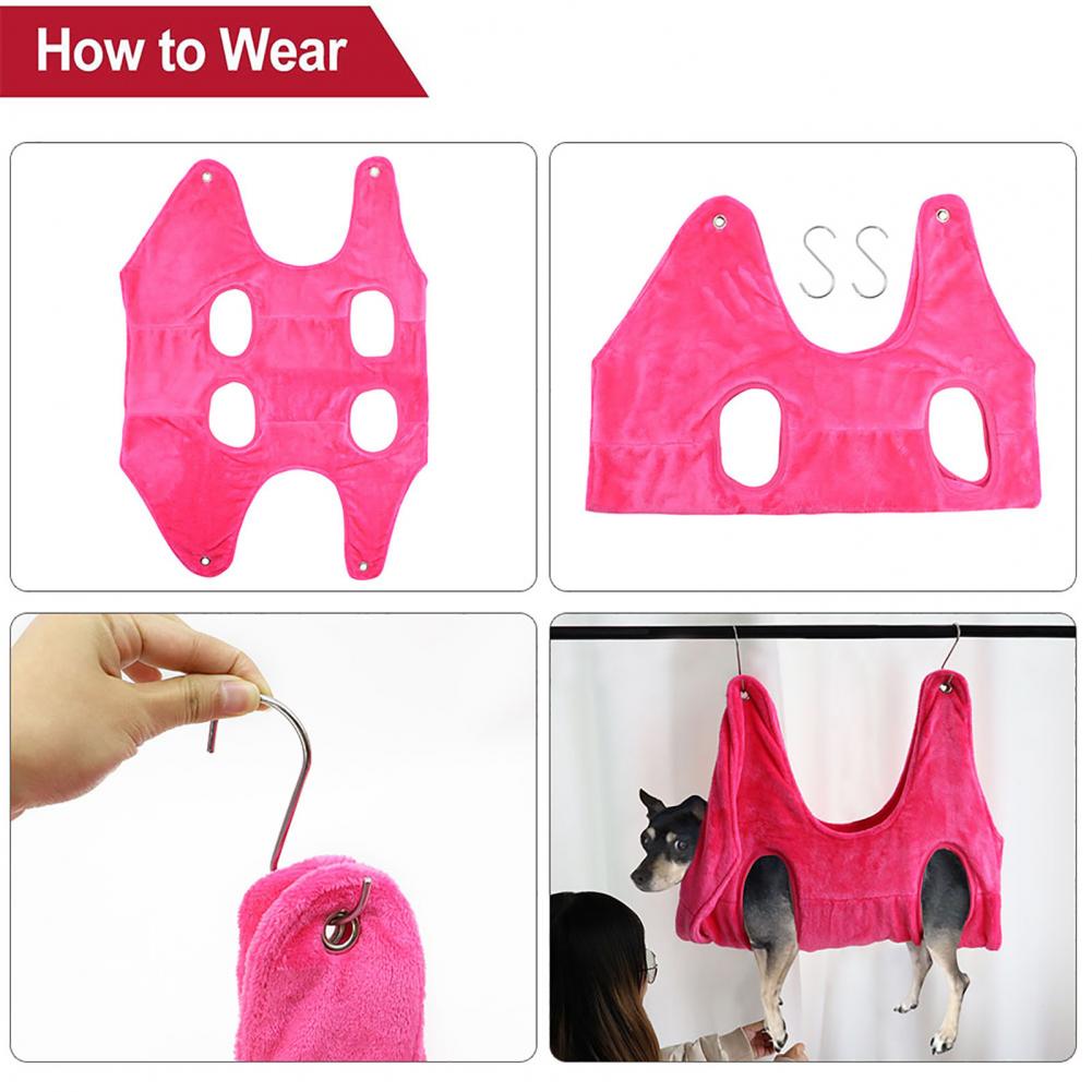 Dog Hammock Helper Dog Cat Grooming And Nail Trimming Pet Grooming Hammock Restraint Bag For Dogs Bathing Trimming Nail