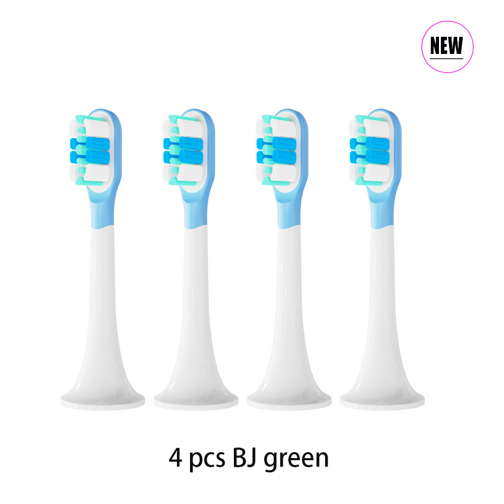 Cabezales de repuesto para cepillo de dientes eléctrico Xiaomi Mijia T300 T500, boquillas con cubierta antipolvo y embalaje al vacío recambios cepillos dientes oral: Fucsia