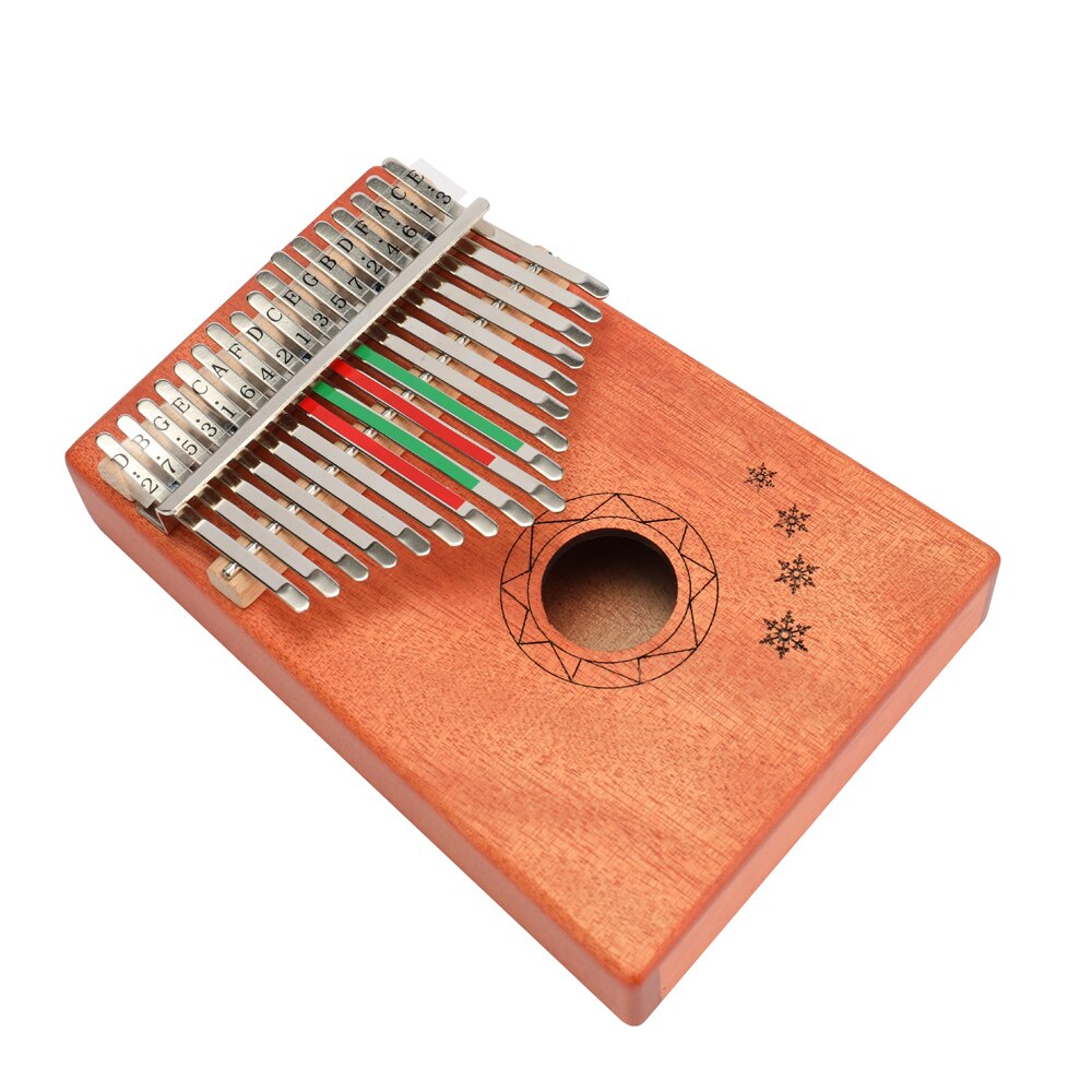 17 Keys Kalimba African Solid Mahogany Thumb Finger Piano Wood Kalimba Portable Musical Instrument