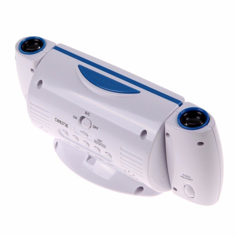 Digital Alarm Clock Projection LCD Screen Display 8 Second EL Backlight Snooze Dual Table Clock Clapping Voice Controlled Watch