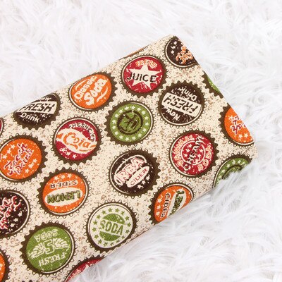 110X45Cm Dikke Katoenen Stoffen Door Yard Japanse Fles Cap Print Diy Naaien Tas Tafelkleed gordijn Party Home Decor: cotton Fabric 3