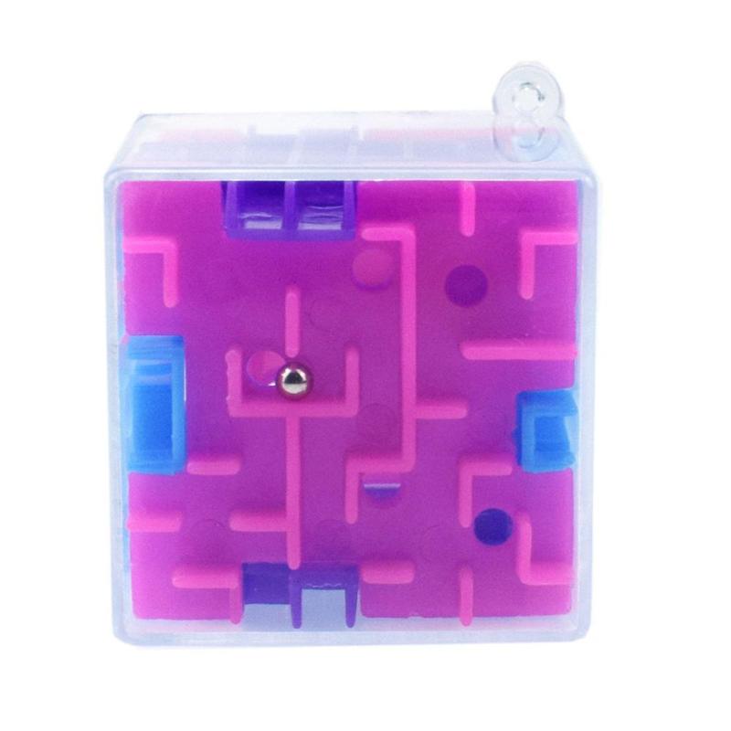 1PC 3D-Magie Würfel Puzzle Labyrinth Spielzeug freundlicher freundlicher Pädagogisches Dekompression Kapsel Harmlos Spielzeug Weihnachten Zufalls Farbe