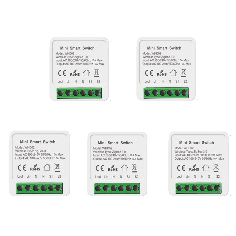 Tuya Zigbee Smart Switch Module Hub Gateway Ondersteuning 2 Manier Afstandsbediening App Real-Time Display Voice Controle smart Home