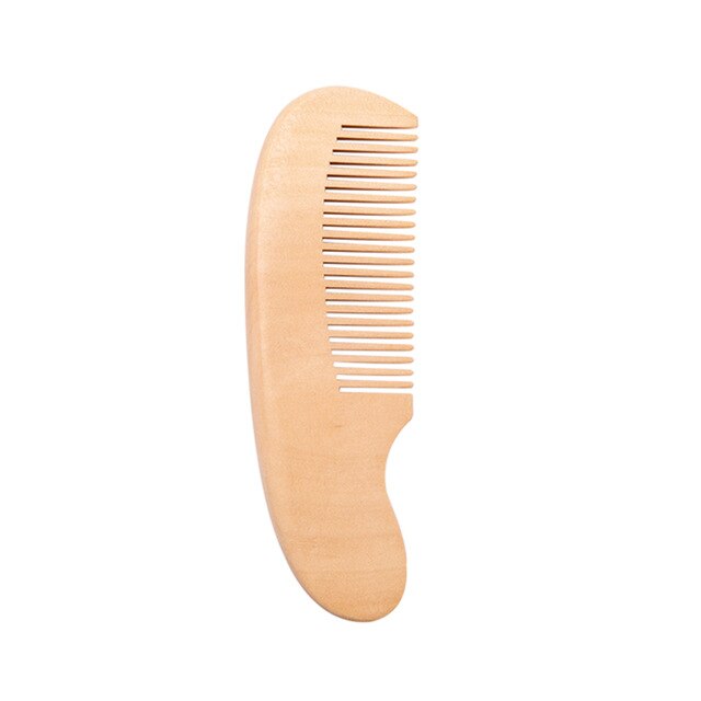 Escova de cabelo para bebês, sem bpa, escova de madeira para pentear recém-nascidos, massageador de cabeça: Comb