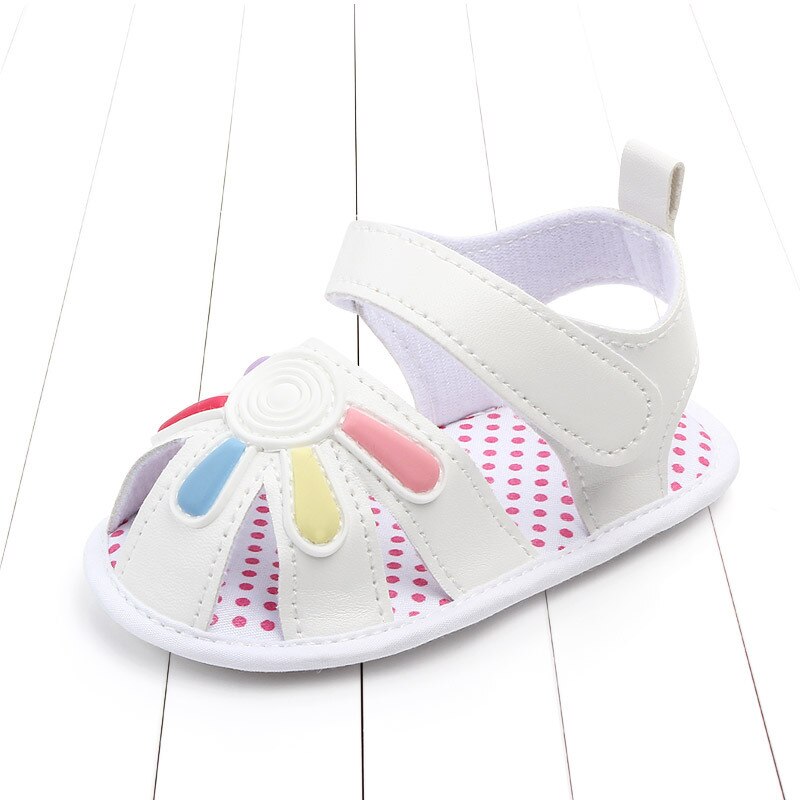 0-1 Jaar Oud Schattige Kleine Bloem Baby Sandalen Baby Schoenen Zachte Bodem Rubber Bodem baby Schoenen