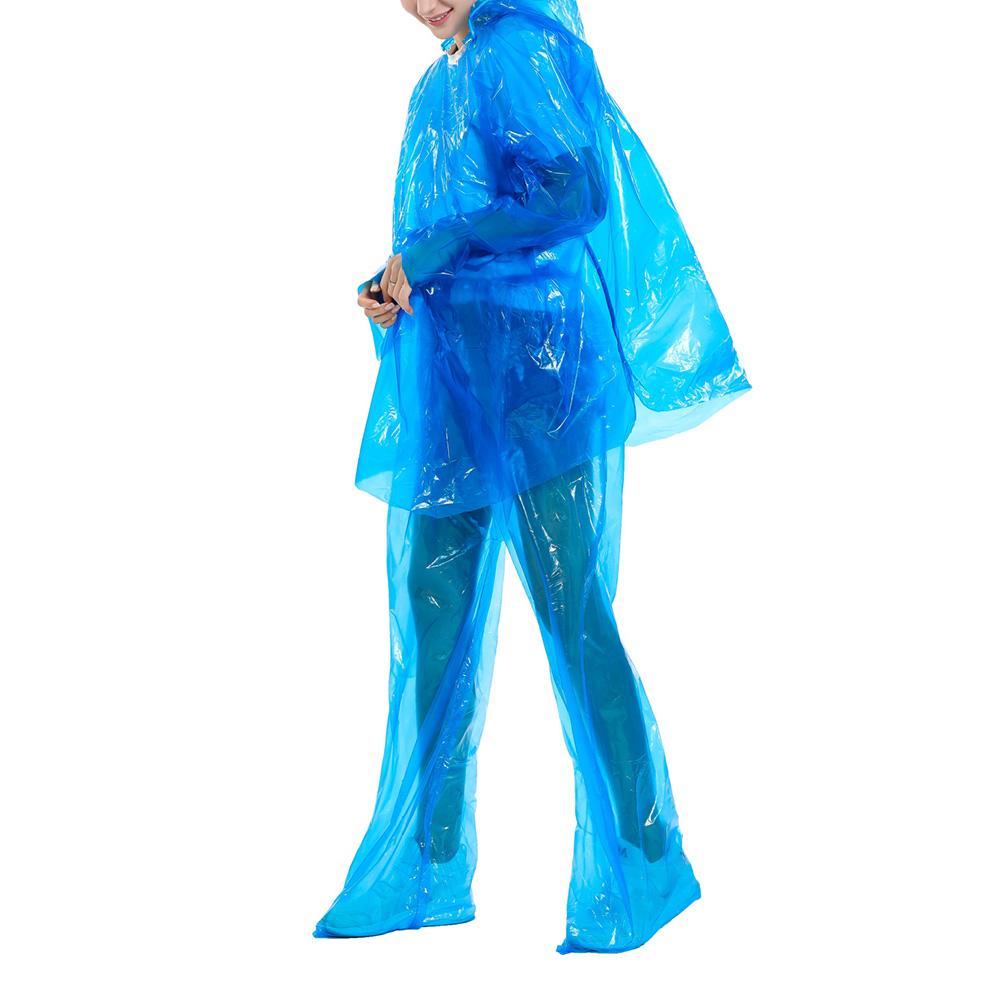 Engangs regnfrakke sæt støvtæt vandtæt regnfrakke jakkesæt til mænd kvinder vandring fiskeri anti-dug