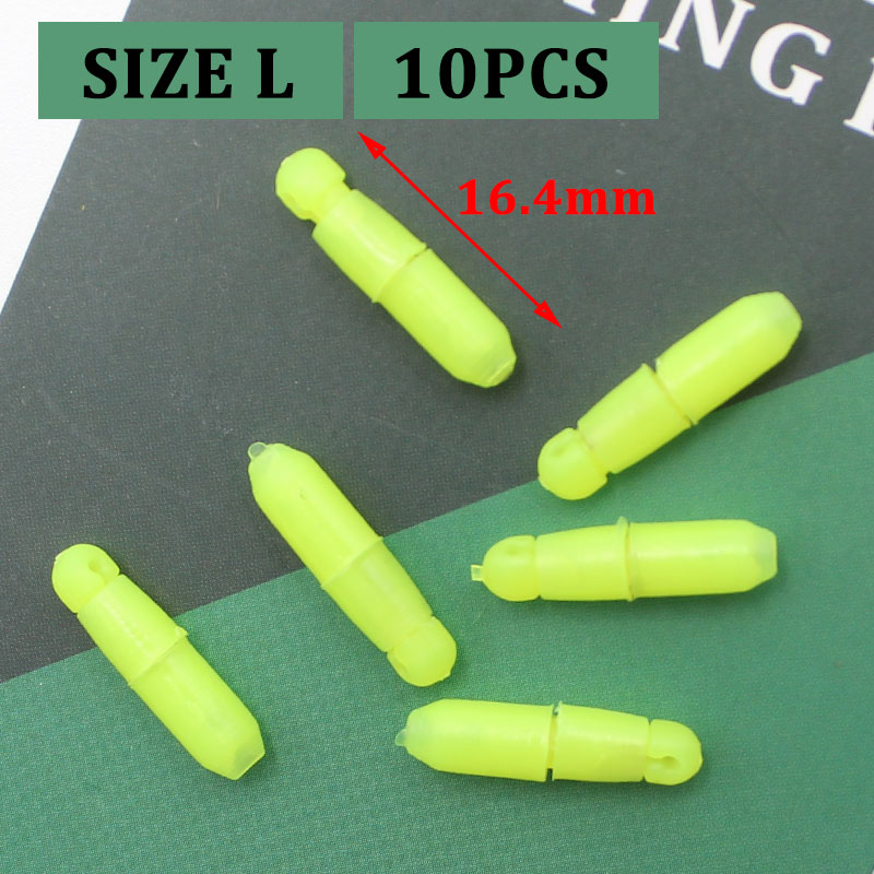 10PCS Pole Elastic Connectors, Size L S Carp Coarse Match Method Feeder Fishing Tackle Tool: Brown