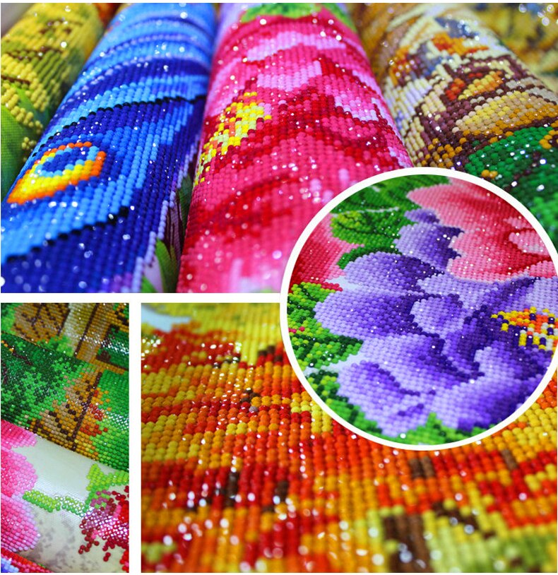 Diamond Embroidery Canvas DIY 5D Diamond Painting Flowers White Calla Lily Cross Stitch Painting Diamond Rhinestones