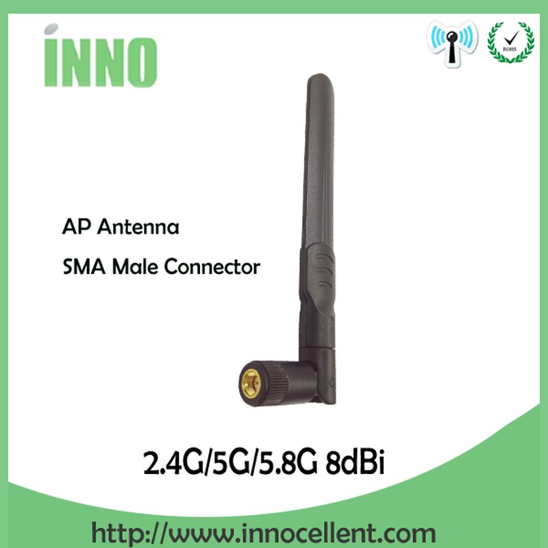 2pcs 2.4GHz 5.8Ghz 5G antenna 8dbi SMA Male Dual Band wifi Antena 8dBi Directional Antenne WI FI aerial wireless router antennas