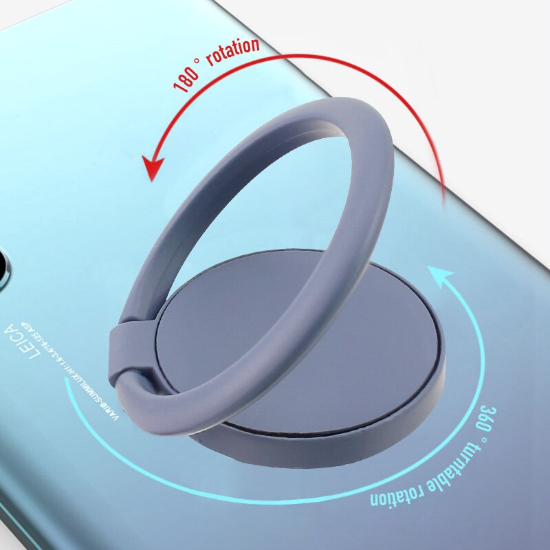 Uchwyt na palec serdeczny do iPhone 11 12 Pro XS Max 360 stopni obrót telefonu uchwyt do montażu na stojaku przenośny uchwyt na pierścień Tablet telefon komórkowy