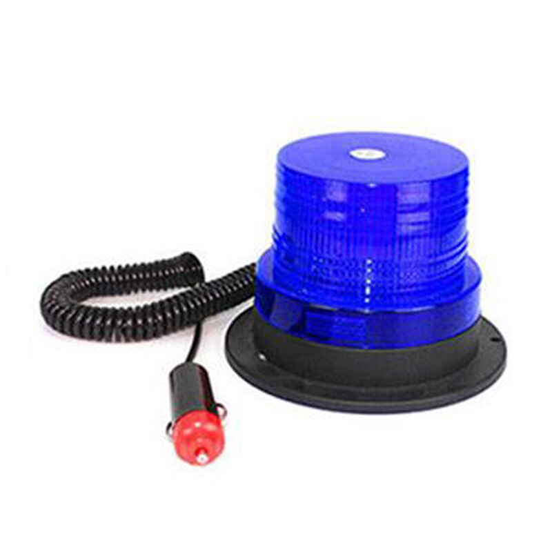 Luz LED estroboscópica de emergencia para coche y camión, lámpara de faro con montaje magnético, 12V/24V: Blue light
