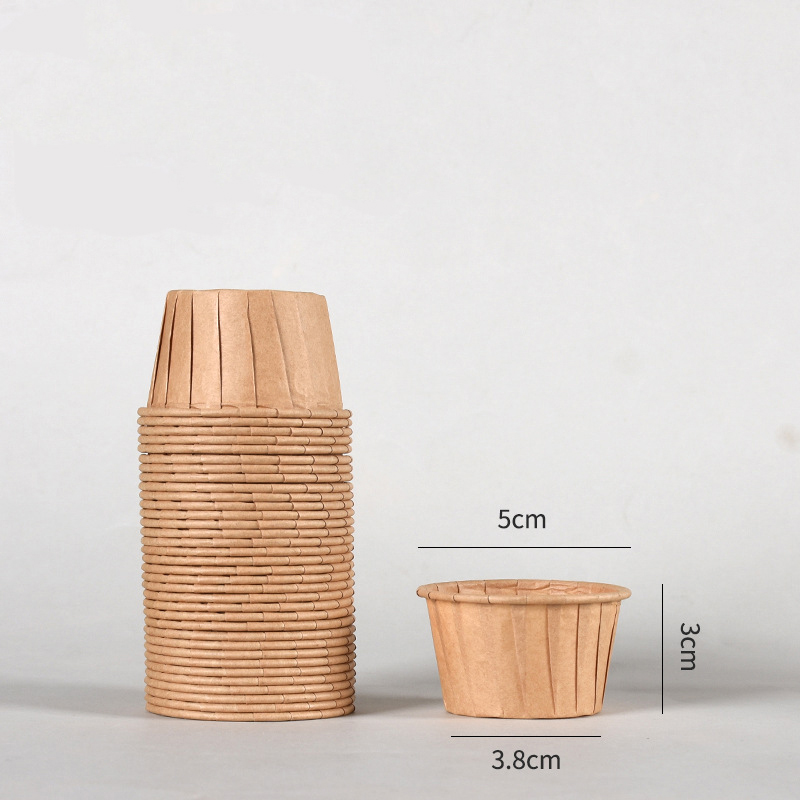 50 Uds. Mini paquete pequeño de papel para tazas de magdalenas, envoltorios para cupcakes, cajas para tazas para hornear, cajas para muffins, herramientas para pasteles DIY, suministros de cocina para hornear: Gris oscuro