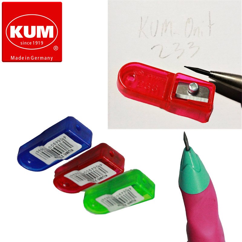 1pc kum 105.31.21 /233/250 automatisk bremse langspids blyantspidser rød / blå / grøn blykerne kontorskoleartikler