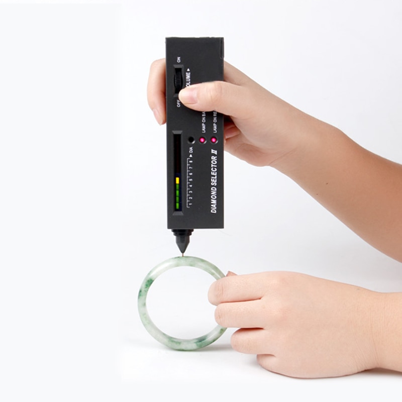 Diamond Gems Tester Portable Gemstone Selector Tool II LED Indicator Accurate Jewelry Test Tool XIN