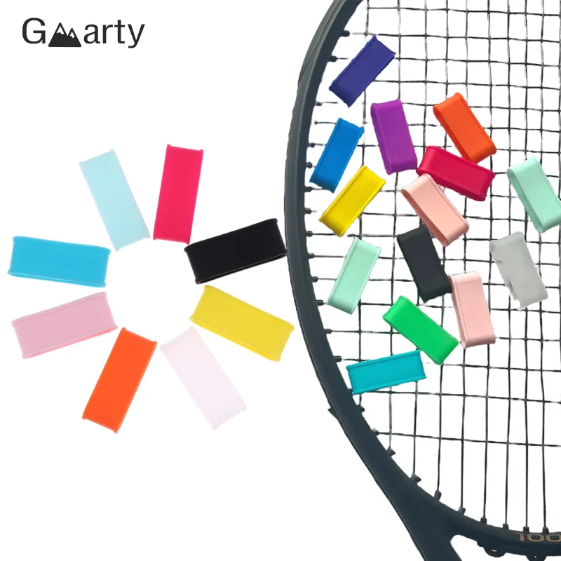 4Pcs Silicone Tennis Racket Grip Ring Handle Closure Rubber Sweat-absorbing Band Elastic Fixed Stretchable Tennis Accessories