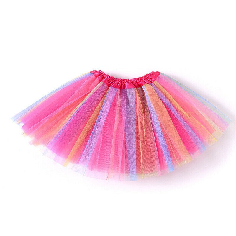 Baby Zomer Kleding Kinderen Tutu Rok Kindje Prinses Dressup Party Meisjes Kostuum Ballet Dans Slijtage Kleurrijke Chiffon Rok: F