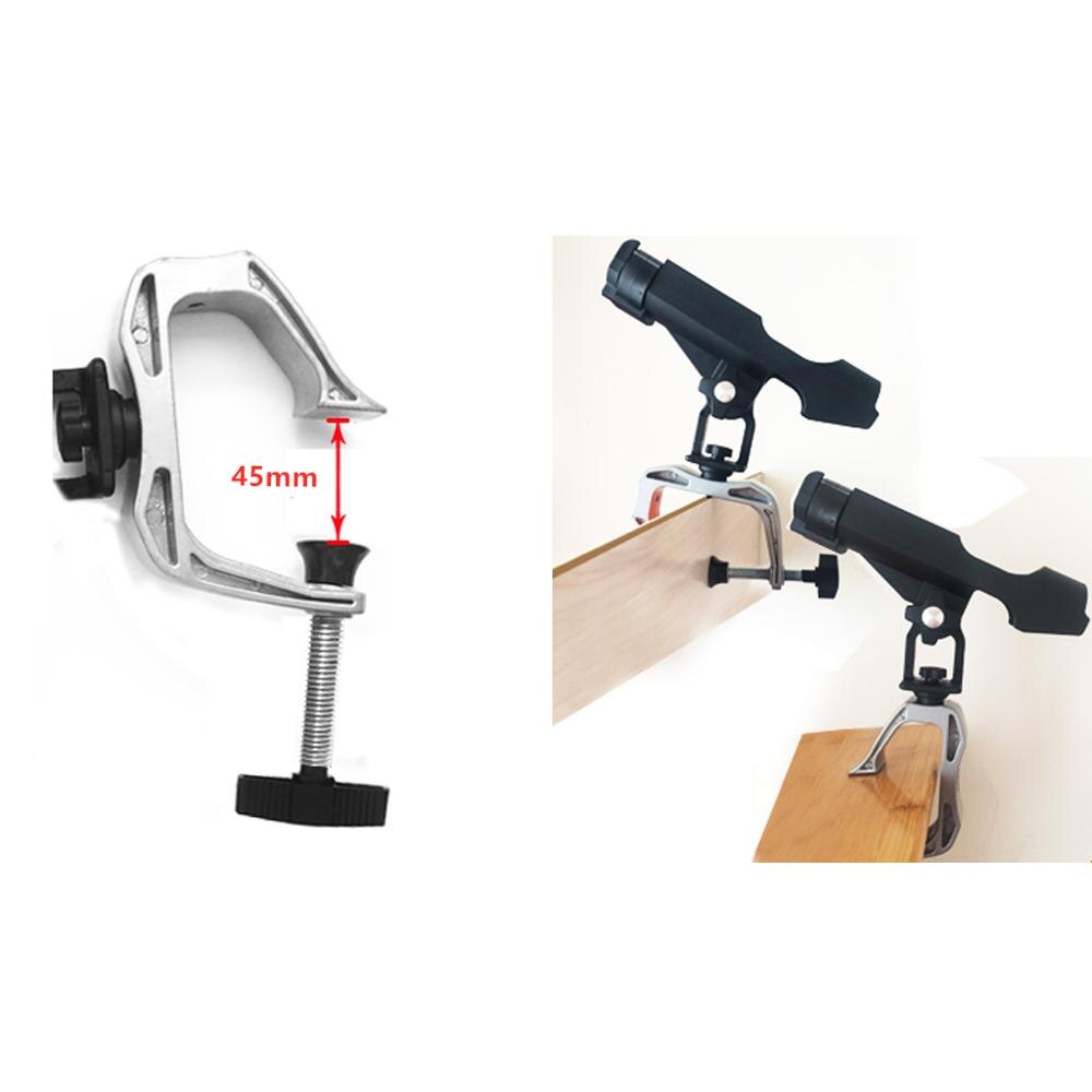 Fishing Rod Holder clamp on Adjustable Removable 360 degree Kayak Boat Support Pole stand Bracket Plastic Fishing Rod Holder