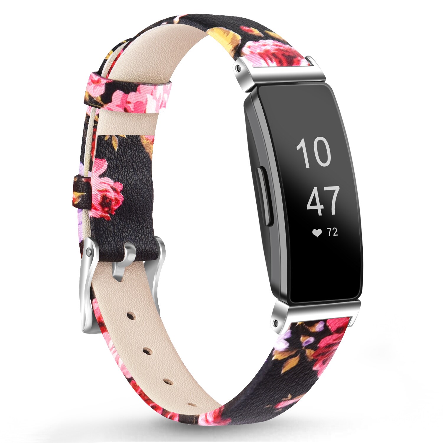 Nuovo cinturino in pelle per Fitbit inspire HR cinturino di ricambio cinturino Smart Watch cinturino da polso in TPU braccialetto per Fitbit inspire HR: Black Pink