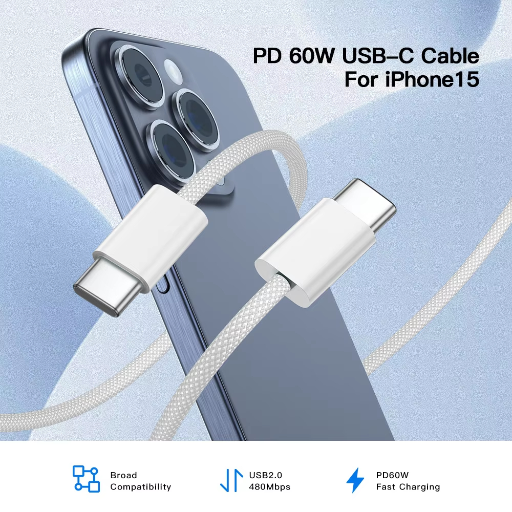 Para iPhone 16 Pro Max Original 35W PD cargador rápido para Apple iPhone 15 Plus USB-C Cable de carga rápida accesorios de teléfono