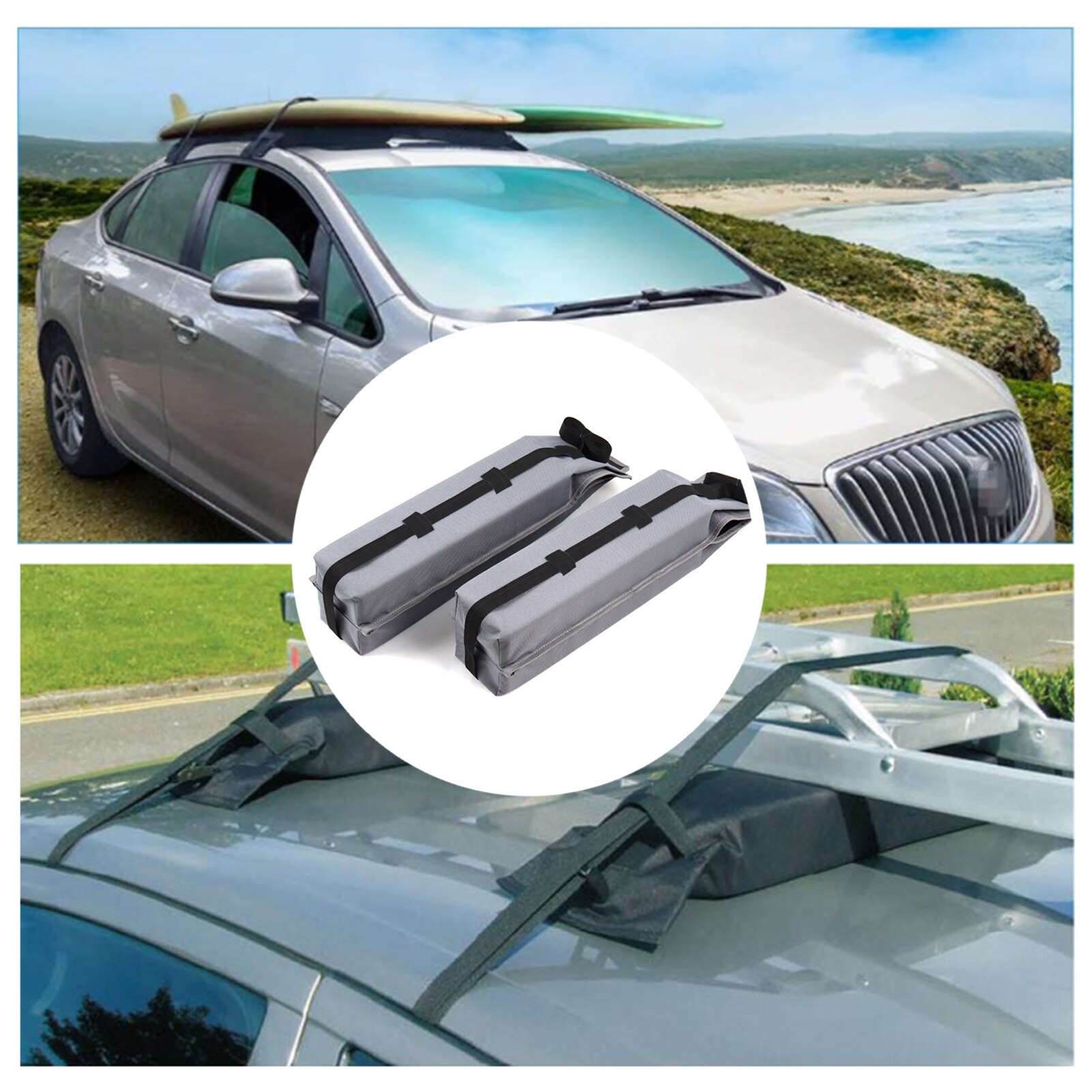 Universal Car Roof Rack Space Saving Easy To Install Luggage Rack Suitable For Cars Without Roof Beams