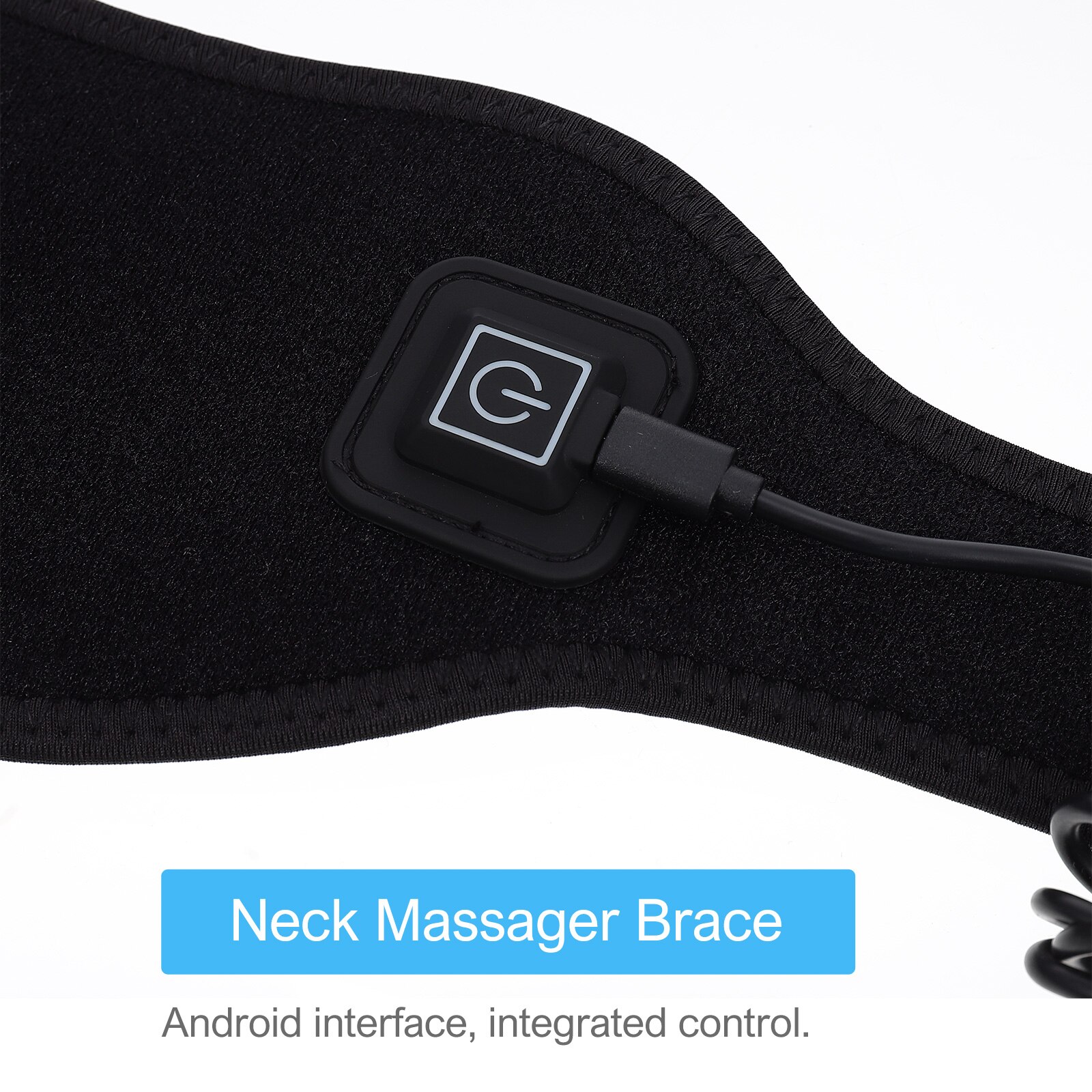 Oplaadbare Verwarmde Nek Beschermer Mouw Elektrische Verwarming Nek Pad (Zwart)