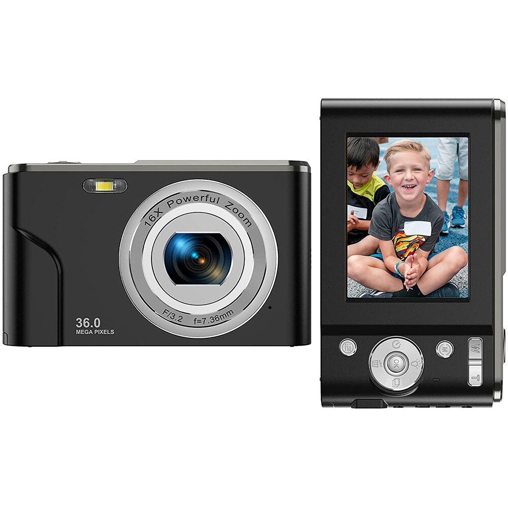 HD 1080P 2.4 pollici Mini fotocamera professionale per fotografia videocamera digitale portatile 16x Zoom digitale portatile per Set di fotocamere Vlog