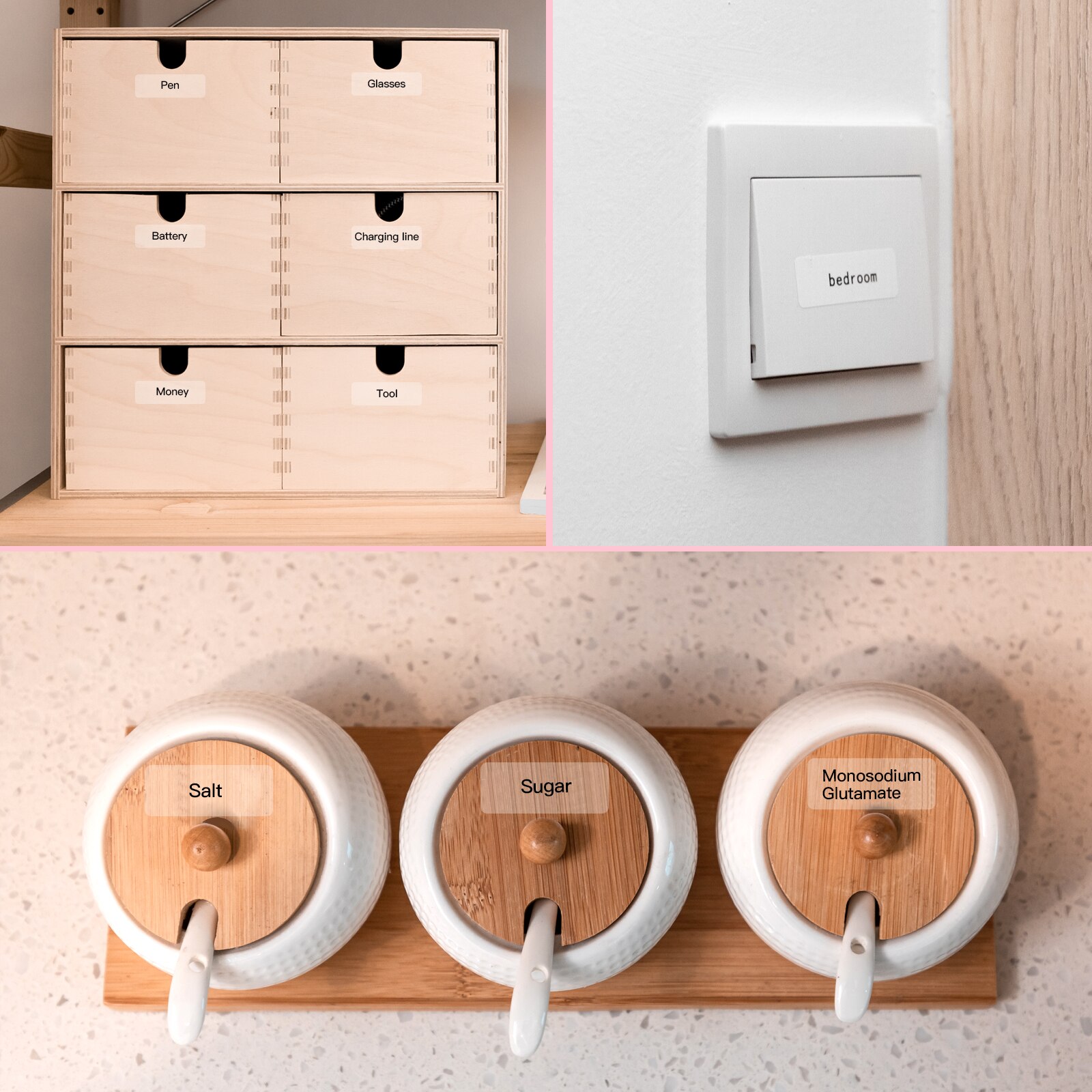 Aibecy Transparent Label Paper Self-Adhesive Thermal Paper Roll 14*25mm 250sheets/roll Compatible with Phomemo Thermal Printer