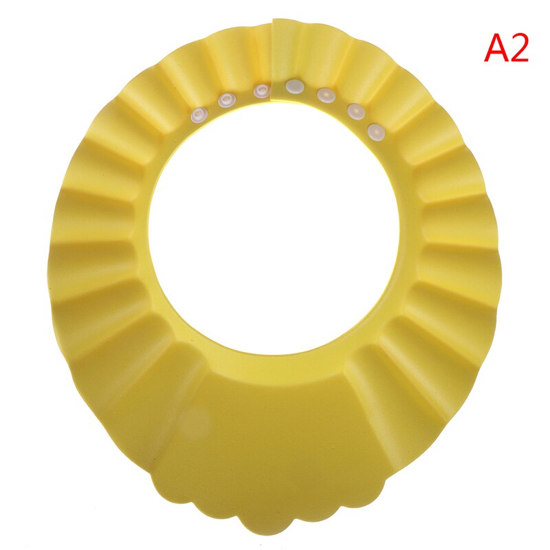 Gorro de baño de bebé duradero con visera ajustable para ducha de bebé protector de ojos a prueba de agua Escudo de lavado de cabello para niños: 2