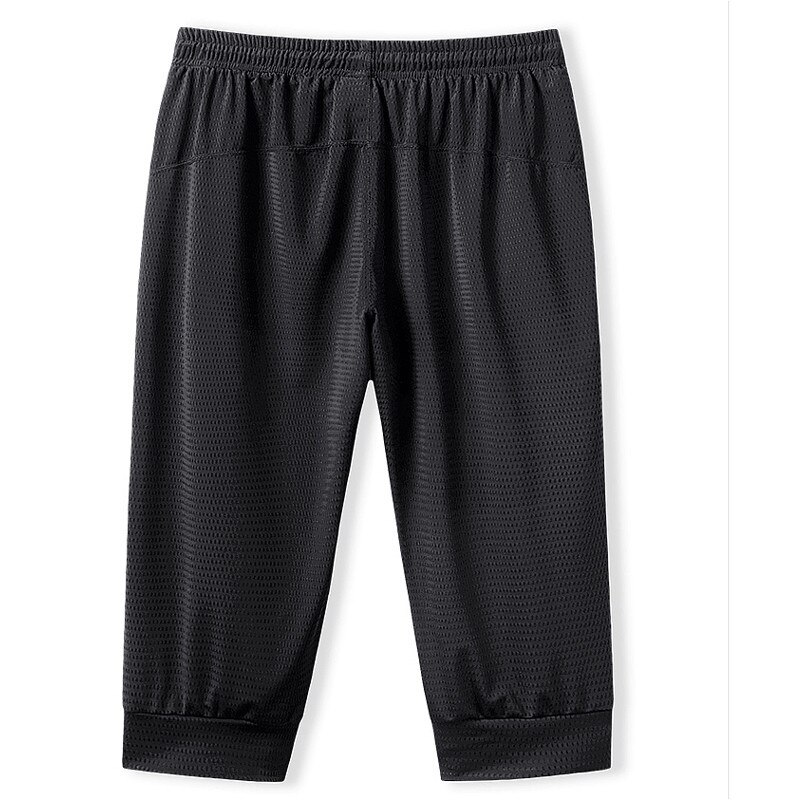 Sommar tunna fritidsshorts herr is silke mesh snabbtorkande hembyxor ventilerande cropped byxor herr storlek m -5xl