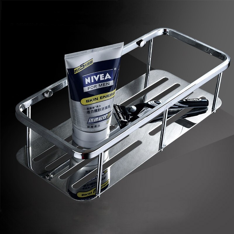 Bathroom sanitary ware stainless steel material mirror surface wall hanging basket towel racks