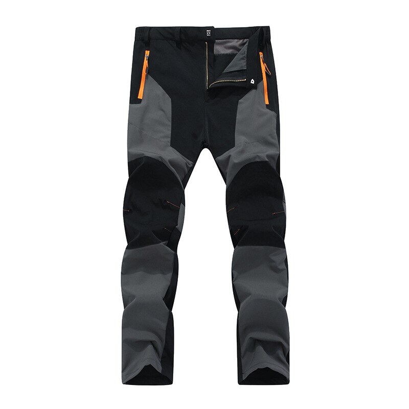 Twtopse heren elastische waterdichte hardloopbroek ademend duurzaam sport wandelen kamperen fietsen fiets broek broek: Grijze sportbroek / 5xl