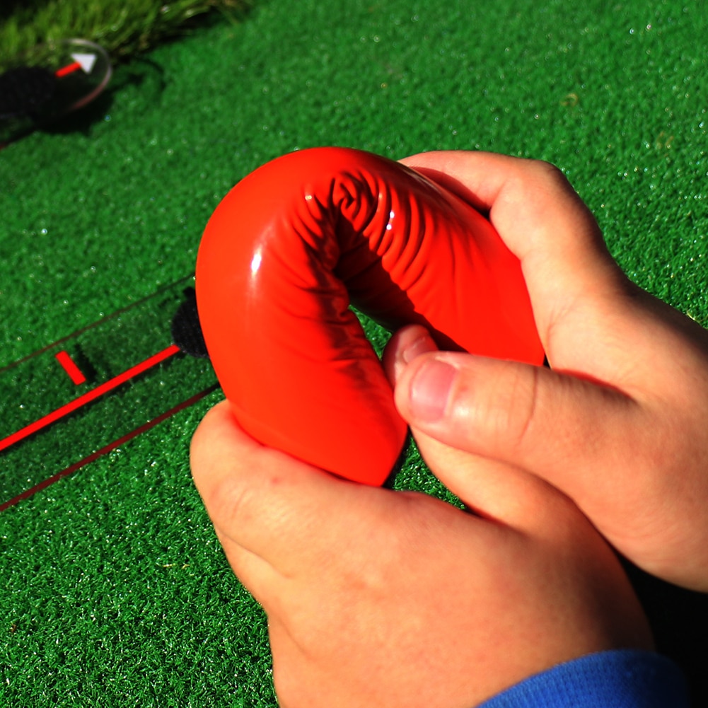 4 Path Rods Flexible Angle Durable Home Office Alignment Chip Pitch Golf Swing Training Aid Transparent Base Guide