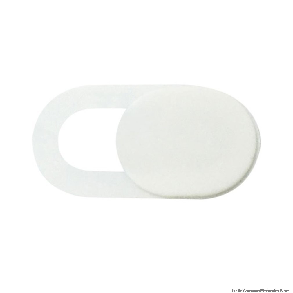 Universal Plastic Black WebCam Cover Shutter Magnet Slider Camera Cover for Laptop Mobile Phone Len Privacy Stickers: 3Pcs / White