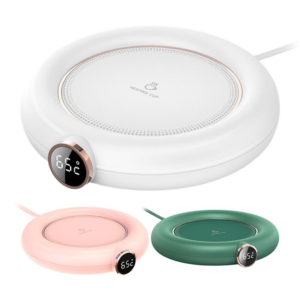 Posavasos eléctrico con Control táctil para calentar tazas, posavasos térmico con USB para té, café, vela, cera y leche