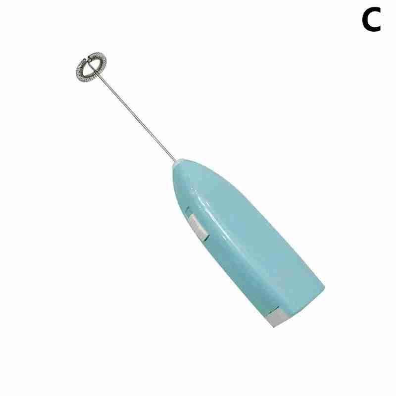Kitchen Tools Electric Milk Foamer for Coffee Cappuccino Creamer Frother Foamer Drink Whisk Mixer Egg Beater Mini Handle Stirrer: C