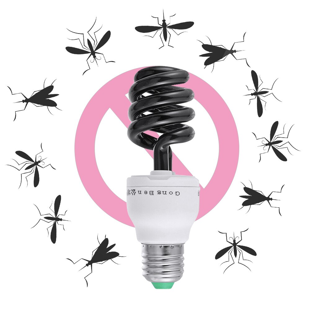 E27 ac220v uv-lampa ultraviolett fluorescerande glödlampa lampa energisparande ljus