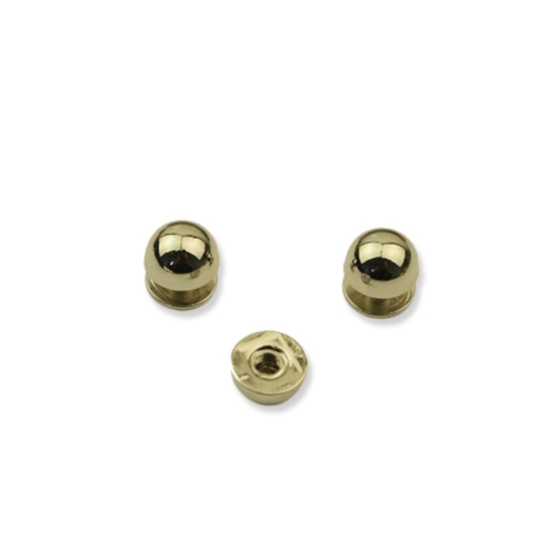 20Pcs 8mm DIY Strap Rivet Screw Mushroom Dome Bolt Round Head Screws Punk Metal Nails Fabric Button for Luggage Garment Bag Shoe: silver