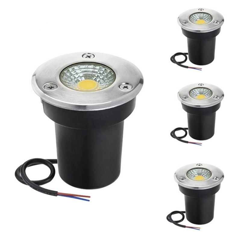 Outdoor COB LED Underground Light 6W 10W Waterproof LED Ground Light 12V 110V 220V Landscape Lighting Deck Stairs Path Garden